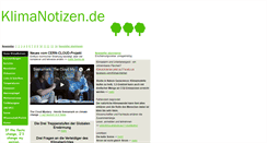 Desktop Screenshot of klimanotizen.de