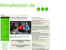 Tablet Screenshot of klimanotizen.de